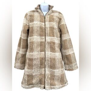 Carve Designs NWT Women’s XS Khaki Plaid Mason Reversible Jacquard Jacket